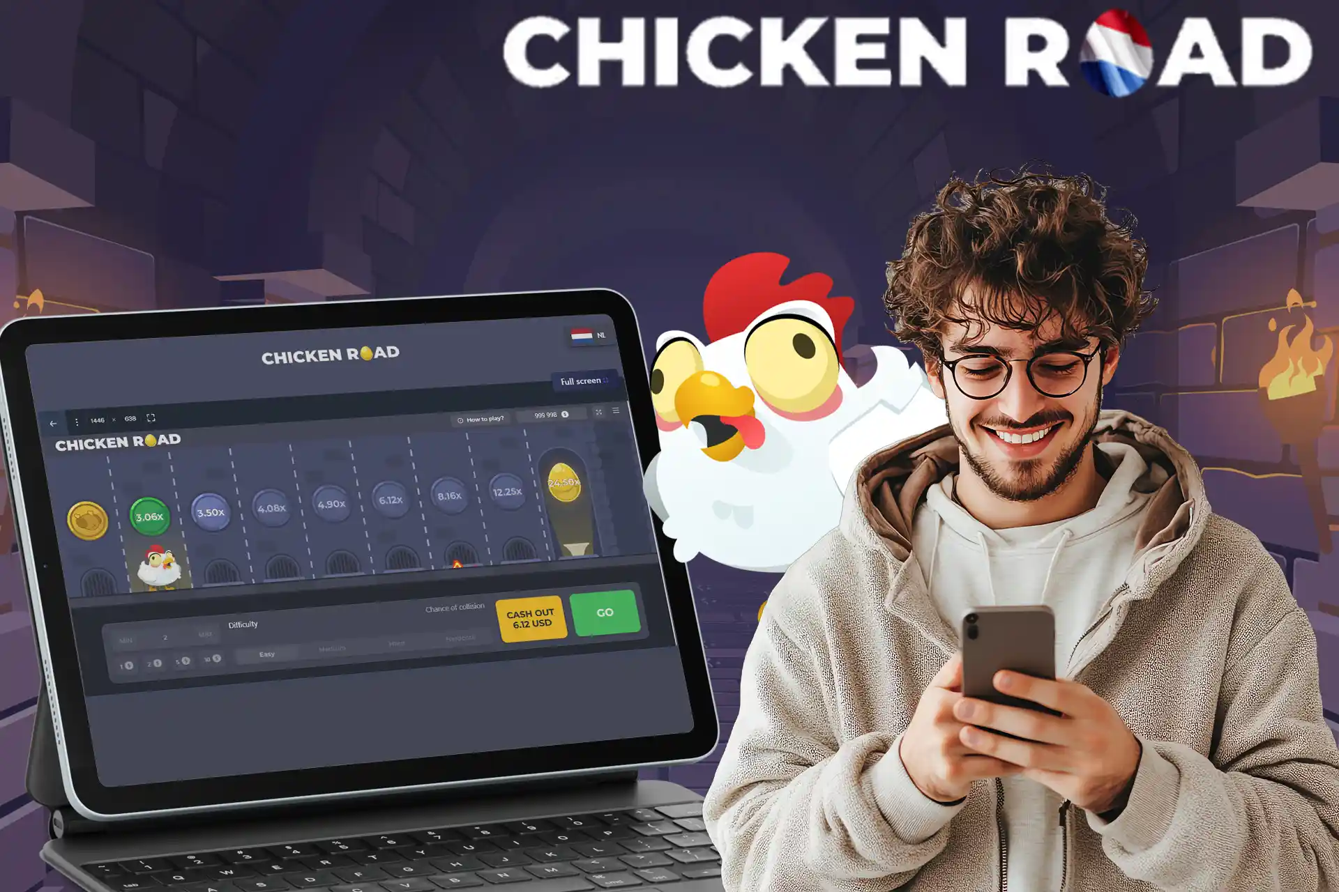 Veel voordelen in de demoversie van het spel Chicken Road